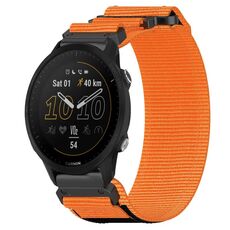Per cinturino per orologio Garmin Forerunner 955 da 22 mm in nylon con chiusura a strappo (arancione)
