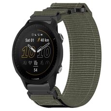 Per cinturino per orologio Garmin Forerunner 955 da 22 mm in nylon con chiusura a strappo (grigio)