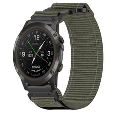 Per cinturino per orologio Garmin D2 Delta PX 26 mm in nylon con chiusura a strappo (grigio)