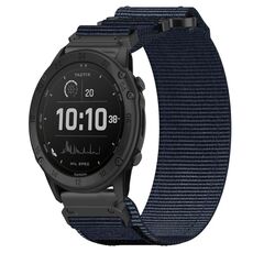 Per cinturino per orologio Garmin Tactix Delta da 26 mm in nylon con chiusura a strappo (blu)