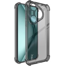 Per Huawei Pura 70 imak Custodia per cellulare in TPU antiurto con airbag (nero trasparente)