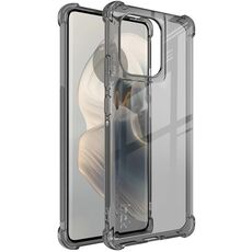 Custodia per telefono in TPU antiurto imak per Motorola Edge 50 Pro (nero trasparente)