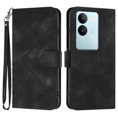 Custodia in pelle per vivo V29 5G Global/V29 Pro Line modello Skin Feel (nera)