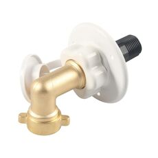 Set valvola di ritegno ingresso acqua per camper con adattatore connettore 3/4 da 90 gradi (giallo)