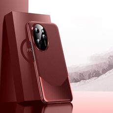 Per Honor 100 Pro elettrolitico imitazione Ultimate Design PC + custodia per telefono in pelle (rosso)