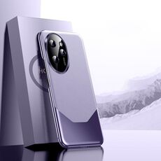 Per Honor 100 Pro elettrolitico imitazione Ultimate Design PC + custodia per telefono in pelle (viola)