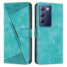 vivo Y100 IDN Dream Triangle Custodia per telefono in pelle con cordino (verde)