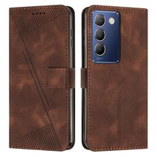 vivo Y100 IDN Dream Triangle Custodia per telefono in pelle con cordino (marrone)