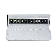 Decorazione interna della targa del parcheggio temporaneo del parabrezza anteriore dell'auto (grigio)