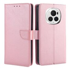 Per Honor Magic6 Pro Custodia per cellulare in pelle con fibbia in vitello (oro rosa)