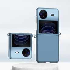 Per vivo X Flip Gradient Color Skin Feel Custodia per telefono antiurto con copertura totale per PC (blu sfumato)