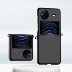 Custodia per telefono antiurto con copertura totale per PC per vivo X Flip Sfumatura di colore della pelle (Nero)