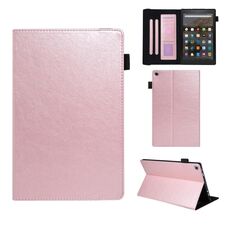 Custodia per tablet in pelle Smart serie straordinaria per Amazon Kindle Fire HD10 2017/2019 (oro rosa)
