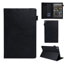 Custodia per tablet in pelle intelligente serie straordinaria per Amazon Kindle Fire HD10 2017/2019 (nero)