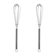 Mini frusta manuale in acciaio inossidabile portatile per uso domestico, 2 pezzi, dimensioni: 8 pollici