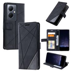 Per vivo Y78+ 5G Custodia per cellulare in pelle con giuntura al tatto (nera)