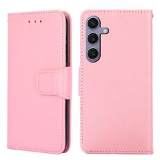 Custodia per cellulare in pelle con texture cristallo per Samsung Galaxy S24+ 5G (rosa)