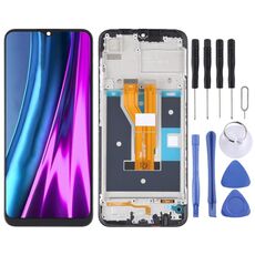 Per Realme Narzo 50i 4G RMX3235 OEM LCD Screen Digitizer Assemblea completa con cornice