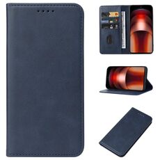 Custodia per telefono in pelle con chiusura magnetica per vivo iQOO Neo9 (blu)