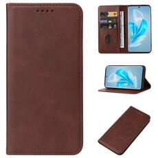 Custodia per telefono in pelle con chiusura magnetica per vivo S17 Pro (marrone)
