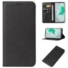Custodia per telefono in pelle con chiusura magnetica per vivo S18 (nera)