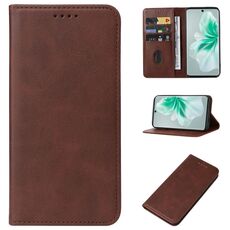Custodia per telefono in pelle con chiusura magnetica per vivo S18 (marrone)