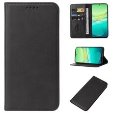 Custodia per telefono in pelle con chiusura magnetica per vivo T3 (nera)