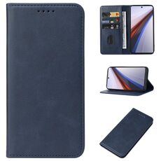 Custodia per telefono in pelle con chiusura magnetica per vivo iQOO 12 (blu)