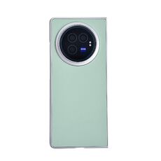 Per vivo X Fold3 Vernice perlescente Morandi Custodia per telefono in pelle tinta unita con texture (verde)