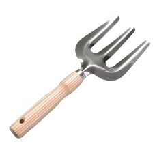 Attrezzi per spalare il giardino, kit da giardinaggio con manico in legno addensato, modello: forchetta tripla