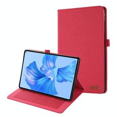 Per Huawei MatePad Pro 11 2022 Custodia per tablet in pelle in tessuto (rosso)