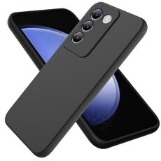 Per vivo V40 SE / V30 Lite ME Custodia protettiva a copertura totale antigoccia in silicone liquido tinta unita (nera)