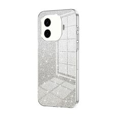 Per vivo iQOO Z9 Custodia per telefono elettrolitico in polvere glitter sfumata (trasparente)