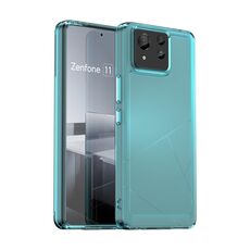 Custodia per telefono in TPU per Asus Zenfone 11 Ultra Candy Series (blu trasparente)