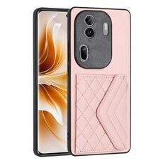 Per OPPO Reno11 Pro Custodia per telefono RFID con struttura rombica globale (oro rosa)