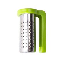 Colino da tè in acciaio inossidabile per uso domestico Filtro da tè semplice e portatile(Verde)