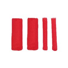 Manopole per veicoli elettrici traspiranti e assorbenti del sudore Summer Ice Silk, Colore: rosso