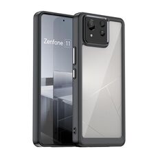 Custodia per telefono in TPU ibrido acrilico serie ultra colorata per Asus Zenfone 11 (nera)