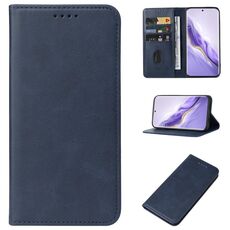 Custodia per telefono in pelle con chiusura magnetica per Honor Magic6 (blu)