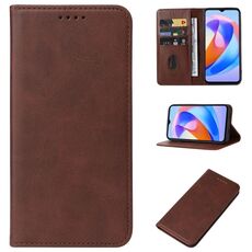 Custodia per telefono in pelle con chiusura magnetica per Honor Play 40C/ X5 Plus (marrone)