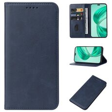 Custodia per telefono in pelle con chiusura magnetica per Honor X8b (blu)