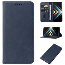 Custodia per telefono in pelle con chiusura magnetica per Honor X50 GT (blu)