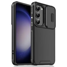 Per Samsung Galaxy S23+ 5G Camshield scorrevole TPU + custodia per telefono PC (nera)