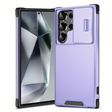 Custodia scorrevole Camshield TPU + PC per Samsung Galaxy S24 Ultra 5G (viola)