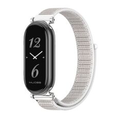 Per Xiaomi Mi Band 8 Mijobs GT4 Cinturino in nylon traspirante (argento conchiglia)