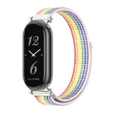 Per Xiaomi Mi Band 8 Mijobs GT4 Cinturino in nylon traspirante (argento colorato)