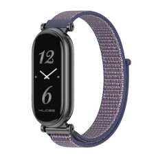 Per cinturino per orologio Xiaomi Mi Band 8 Mijobs GT4 in nylon traspirante (blu notte nero)