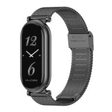 Per Xiaomi Mi Band 8 Mijobs GT4 Milan cinturino con fibbia in metallo (nero)
