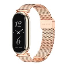 Per Xiaomi Mi Band 8 Mijobs GT4 Milan cinturino con fibbia in metallo (oro rosa)