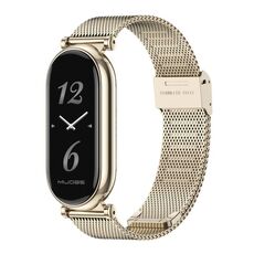 Per Xiaomi Mi Band 8 Mijobs GT4 Milan cinturino con fibbia in metallo (oro chiaro)